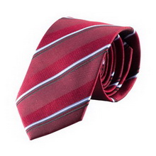 红色条纹领带