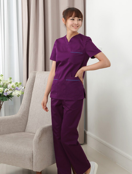 重庆定制紫色手术服,定做手术衣厂家